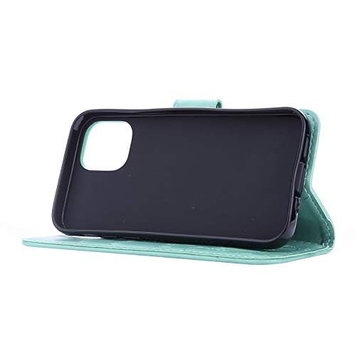 C-Super Mall-UK capa para iPhone 12 Mini, capa carteira em relevo borboleta com suporte e capa flip