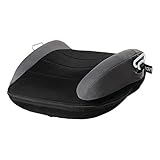 Feegela Aufblasbare Sitzerhöhung Auto Kinder, Tragbarer Kindersitz aus PVC Material, Höhenverstellbarer Booster Sitz für Reise, Auto, Restaurant & Camping - Schwarz