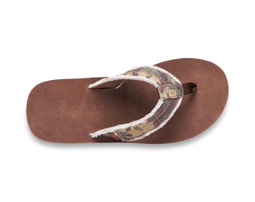 Image of Sanuk Mens Fraid Not Soft Top | Flip Flops for Men | Mens Sandals | Beach Sandals | Supportive & Lightweight | Comfort Footbed