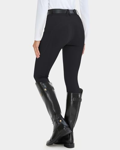 Reitleggings H.MILES Damen Vollbesatz High Waist Elastisch