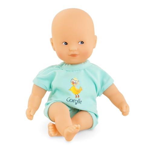Corolle - Meine erste Babypuppe, Mini-Bada, blau, 20 cm, ab 18 Monaten,...