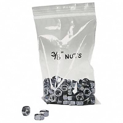 Value Brand, 5ZW47, Reclosable Bag, 15In L, 12In W, 4 mil, PK100