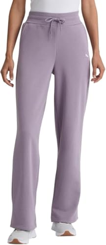 Pantalon de survêtement en polaire PUMA pour femme à jambes droites