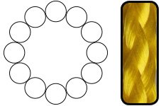 3/8" X 600' Reel, Yellow, Hollow Braid Polypropylene Rope #TOP2