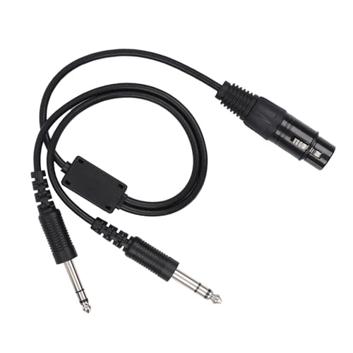 Cable Adaptador Keenso para Auriculares de Aviación XLR miniatura 6