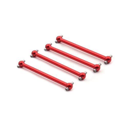 1/18 RC Car Upgrade Parts A959B A949 A959 A969 A979 K929 Himoto E18 Spino 4pcs Metal Drive Shaft Dogbone A959-07(Red)
