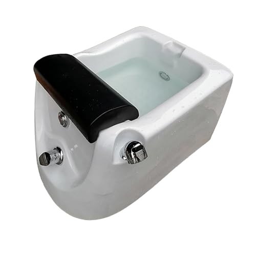 Portable Foot Spa Bathtub Acrylic Foot Bath Deep Foot Bath Spa with Massage can Automatically Drain and Adjust Hot and Cold Water Home Foot Spa Pedicure Bowl Foot Detox Bucket Tub for Home Spa Treatme
