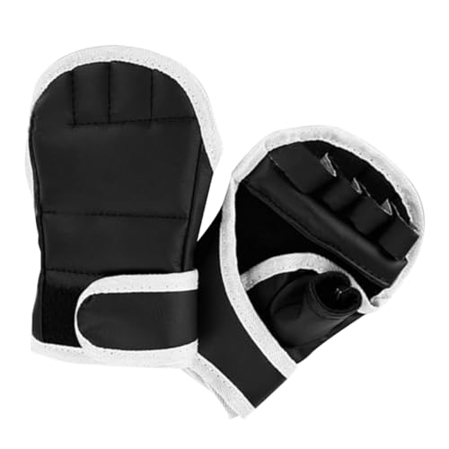 SUPVOX 半指ボクシンググローブ スパーリング用 軽量製 拡張リストバンド可能 男女兼用トレーニンググローブ キックボクシング練習用