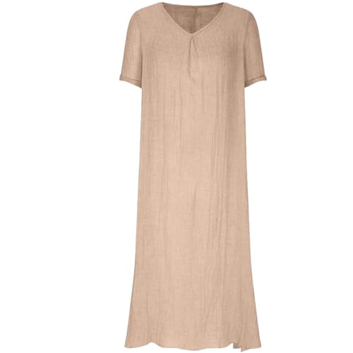 Robe ample en coton et lin idéale pour vos journées d'été et promenades