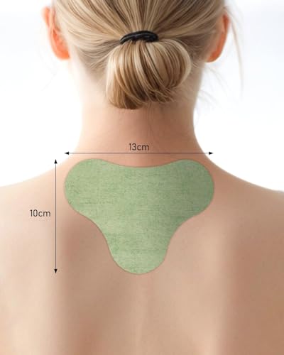 Image of HOOPOES Neck Pain Relief Patches | Fast Acting Herbal Pain Relief Patch for Cervical, Shoulder & Muscle Pain | Hot & Cold Therapy | Long Lasting 8-12 Hours | Easy Peel & Stick (10 Patches)