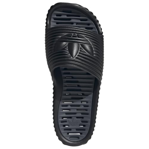 Adidas Originals Adilette 25 Slides - Men's (IH6159, Black/Black/Grey)4