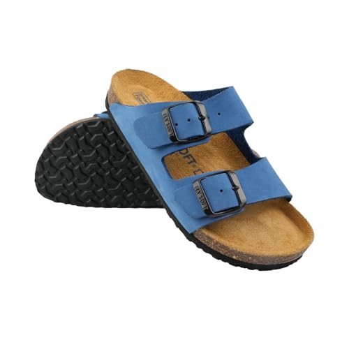 Image of Kids' 100% Genuine Leather Sandals - Comfortable Smart Foam Footbed, Adjustable Straps, Durable Non-Slip Sole and Stylish