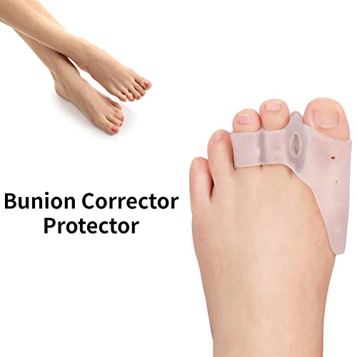 Yosoo Gel Toe Separators: Bunion Corrector Pads for Overlapping Toes (2 Pairs)
