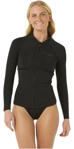 Rip Curl 2026 Womens Dawn Patrol 1.5mm Front Zip Jacket 119WWJ - Black miniatura 1