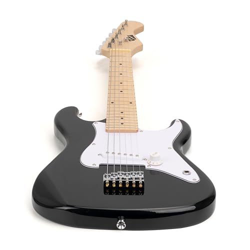 Image of 32 Inch Kids Electric Guitar Beginner Kit, Junior Size Mini Electric Guitar for Children with 5W Amplifier and Guitar bag, Unisex (Black)