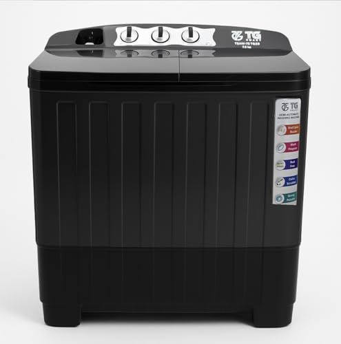 Image of 7.5 kg Semi-Automatic Top Load Washing Machine | ABS Plastic Body | 2 Wash Programs | Magic Filter | Air Dryer