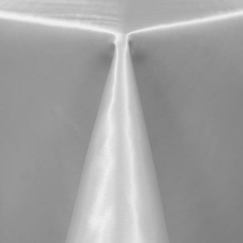 SimplyPoly Satin 54" Square Tablecloth (White)