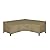 Easy-Going Heavy Duty 600D Patio 89"x89" V-Shaped Sectional Sofa Cover, Waterproof Outdoor Sectional Couch Cover,Lawn Patio Furniture Cover with Air Vent, Camel