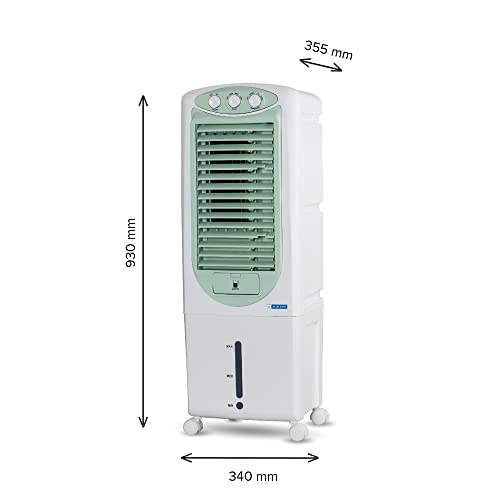 Image of BLUE STAR Premia 27 Litres Tower Air Cooler PA27PMC with Cross Drift Technology and PM2.5 Silver Nano Purification, White