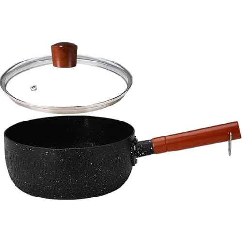 片手鍋 アルミ合金片手鍋16cm 18cm 20cm 22cm ガラス蓋付 耐久性高いソースパン 麦飯石 焦げ付かないフライパン 味噌汁 鍋 お手入れ簡単 オール熱源対 応 パン ミルクパン 焦げ付かないフライパン キッチン用品 家庭用鍋 一人鍋 煮物 揚