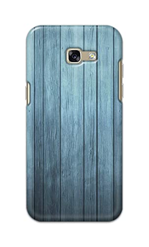 Image of Printed Hard Back Cover Case for Samsung Galaxy A5 2017 Back Cover (Wooden Blue) -702
