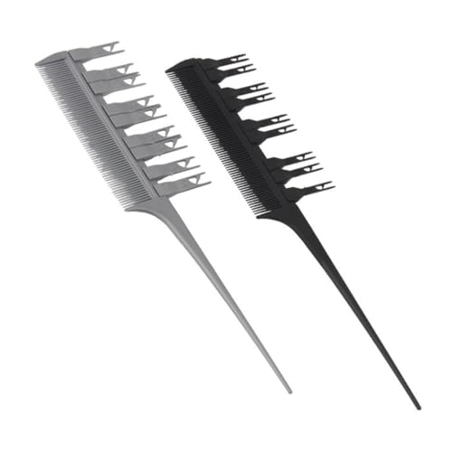 MERRYHAPY Peine Aplicador de Tinte con Gancho para Salón Cepillo para Teñir Cabello Herramienta Práctica para Distribución Uniforme y Limpieza Fácil Color Aleatorio