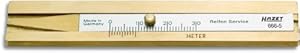 Hazet 666-5 Hartmessing Reifenprofil-Tiefenmesser