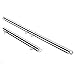 Silver Pilates Spreader Bar Kit 2pcs, Expandable Sports Aid Training Fitness Gear - Exercise Guide Included,Workout Bar,Home Yoga Gym Kit with Fur Flocking Storage Bag