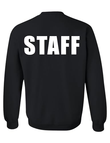 ALLNTRENDS Staff Sweatshirt Black Crewneck3
