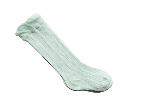 Ding-dong Baby Toddler Kid Girl Boy Toddler Cooton Knee High Socks (Style 4,Green,0-1T)