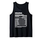 milena dichiarazione nutrizionale nome divertente canotta