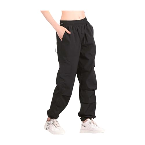 Image of Parachute Pants for Women - Water-Resistant Cargo Pants for Women | Stylish Activewear for Travel, Office, Gym, Trekking & Everyday Comfort | Korean Pants for Woman