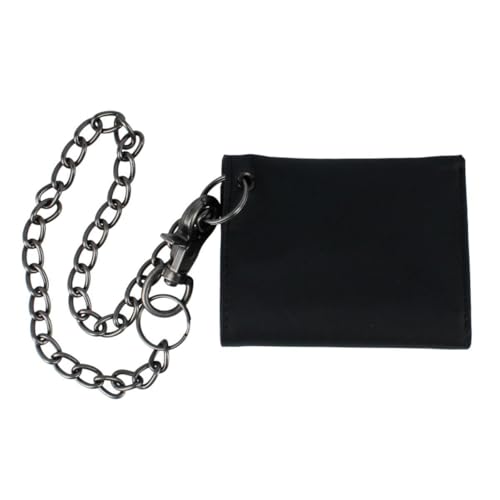 Dickies Men's Leather Trifold Wallet with Chain2