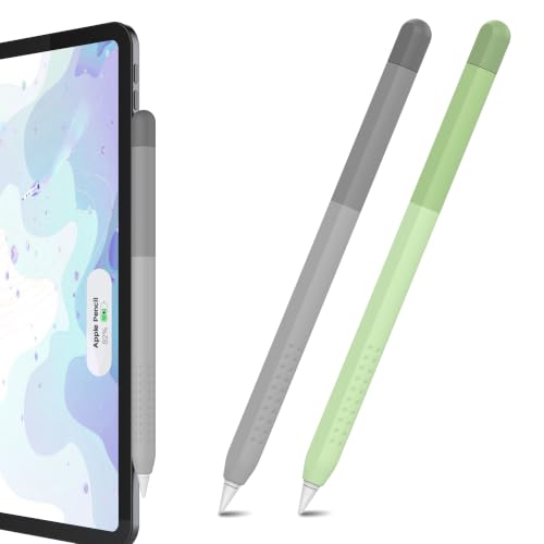 Image of Delidigi for Apple Pencil Pro (2024) & Apple Pencil 2nd Generation Case | 2 Pack Gradient Color Design Silicone Sleeve Cover, Comfortable Grip, Magnetic Charging Compatible, Double Tap Support