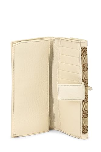 Pre-Loved Original GG Canvas Bamboo Tassel Wallet, White4