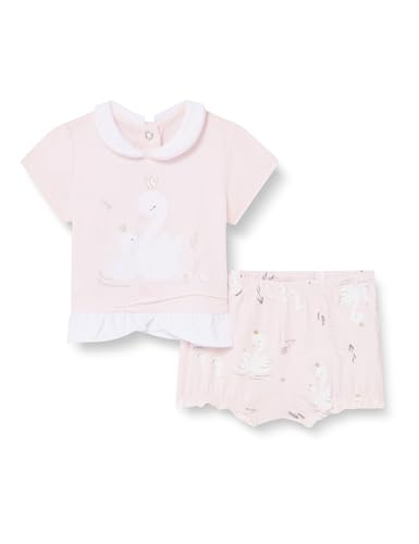 T-shirt et coulotte bébé fille rose vêtement été nouveau-né décontracté