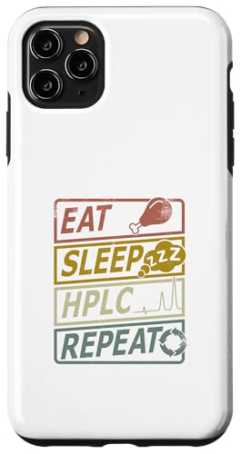 �����t�̃N���}�g�O���t�B�[ HPLC Eat Sleep Repeat ���g�� �X�}�z�P�[�X iPhone 11 Pro Max �p