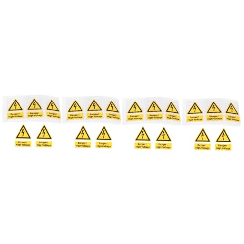 Autocollant d'avertissement électrique haute tension MAGICLULU - Lot de 4 ensembles de 5 pièces