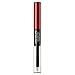 Liquid Lipstick with Clear Lip Gloss by Revlon, ColorStay Face Makeup, Overtime Lipcolor, Dual Ended with Vitamin E in Red/ Coral, Forever Scarlet (040), 0.07 Oz