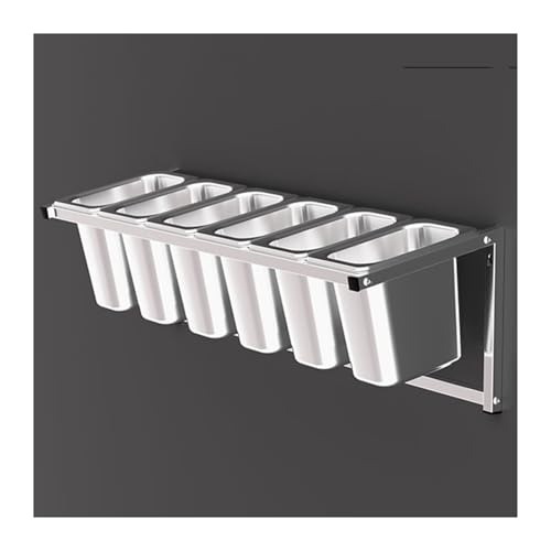 Juego de estante organizador de especias de acero inoxidable para cocina y restaurante, solución esencial de almacenamiento de condimentos y condimentos