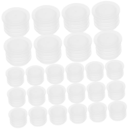 KICHOUSE End Cap Replacement for Bottles Tubing 100pcs Pe Plastic Round Stoppers for Shakers