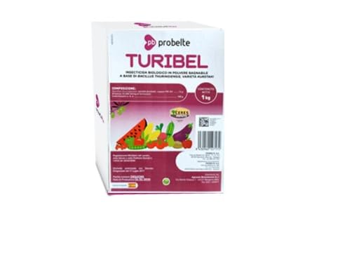 Turibel,1kg Insetticida biologico Bacillus thuringiensi contro le larve dei principali lepidotteri fitofagi