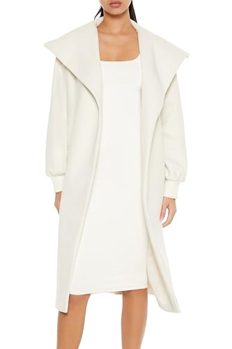 Forever 21 Women's Longline Tie-Waist Coat2