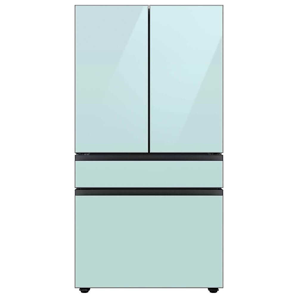 Samsung Raf36dmmcm Bespoke 4-Door French Door Refrigerator Panel In Morning Blue Glass - Middle Panel on Fridge.com - View 5