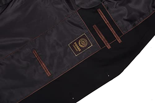 P&L Men's 2 Piece Suit Slim Fit Elegant 2-Button Blazer & Pants Set for Business Wedding Prom3