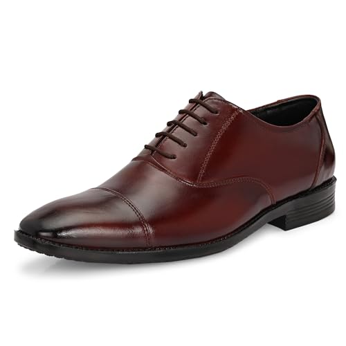 Image of Blue Leather by Centrino Genuine Leather Slip-On Men's Formal Shoe |Stylish with Soft Cushioned Insole |Trendy Non Lace-Up Design |Durable Leather with Anti-Skid Sole | Perfect for Formal Wear (4021)