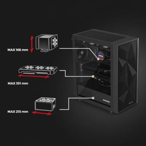 Gabinete Natec NPC-2046 Half Tower ATX - Negro miniatura 4