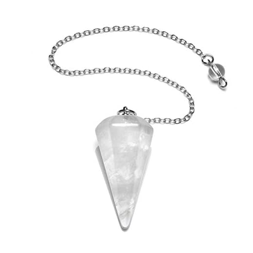 MANIFO Clear Quartz Crystal Pendulum