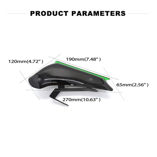 Aileron Ninja 400 look carbone rouge avec appui aérodynamique premium