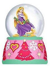 Disney Rapunzel Holiday Musical Snowglobe/Waterglobe Plays "We Wish You A Merry Christmas"
